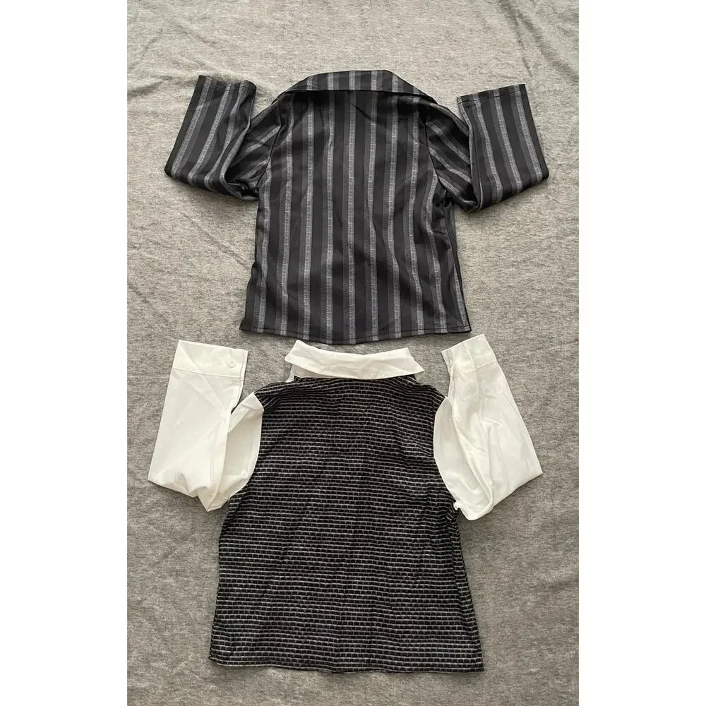 Newt Wednesday Uniform Kids Size 4-5 yrs- 110 Black White Halloween Costume